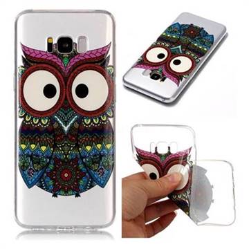 Tribal Owls Super Clear Soft TPU Back Cover for Samsung Galaxy S8 Plus S8+
