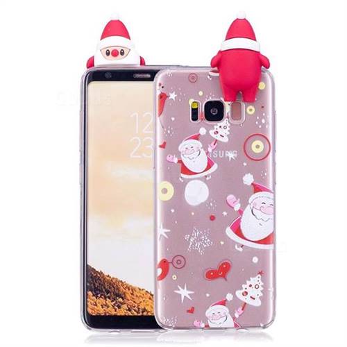 Dancing Santa Claus Soft 3D Climbing Doll Soft Case for Samsung Galaxy S8 Plus S8+