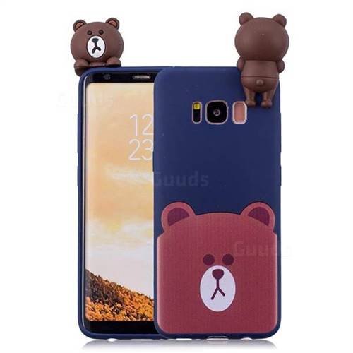 Handmade Brown Grey Bear Pony 3D Phone Case for Samsung Galaxy Z