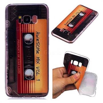 Retro Cassette Tape Super Clear Soft TPU Back Cover for Samsung Galaxy S8 Plus S8+
