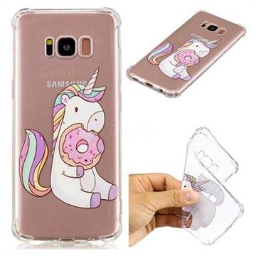 Donut Unicorn Anti-fall Clear Varnish Soft TPU Back Cover for Samsung Galaxy S8 Plus S8+