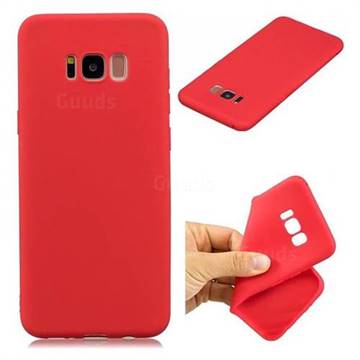 Candy TPU Soft Back Phone Cover for Samsung Galaxy S8 Plus S8+ - Red