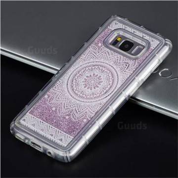 Mandala Glassy Glitter Quicksand Dynamic Liquid Soft Phone Case for Samsung Galaxy S8 Plus S8+