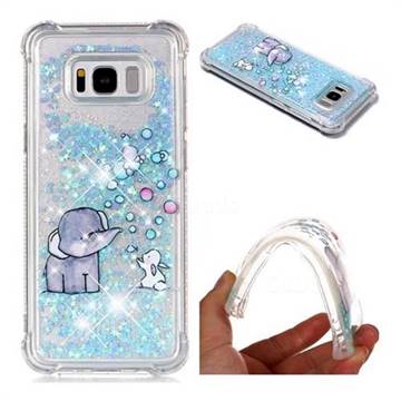 Bubble Jumbo Rabbit Dynamic Liquid Glitter Sand Quicksand Star TPU Case for Samsung Galaxy S8 Plus S8+