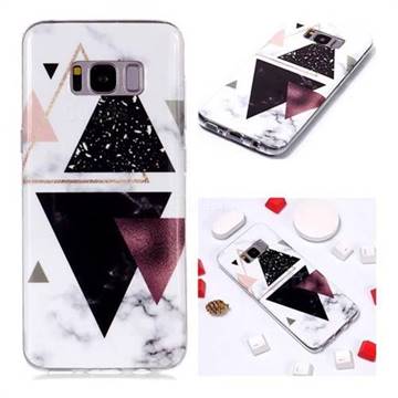 Four Triangular Soft TPU Marble Pattern Phone Case for Samsung Galaxy S8 Plus S8+