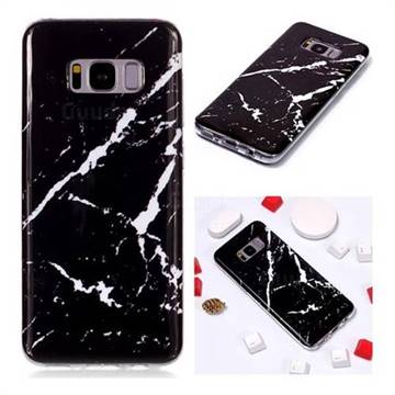 Black Rough white Soft TPU Marble Pattern Phone Case for Samsung Galaxy S8 Plus S8+