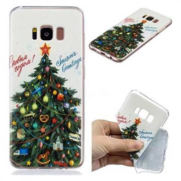 Wishing Christmas Tree Xmas Super Clear Soft TPU Back Cover for Samsung Galaxy S8 Plus S8+