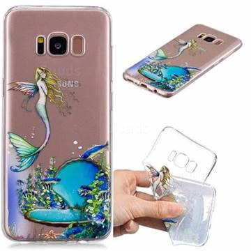 Mermaid Clear Varnish Soft Phone Back Cover for Samsung Galaxy S8 Plus S8+