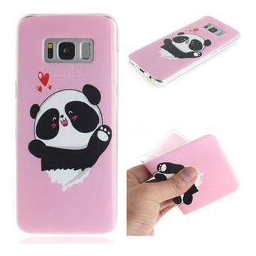 Heart Cat IMD Soft TPU Cell Phone Back Cover for Samsung Galaxy S8 Plus S8+
