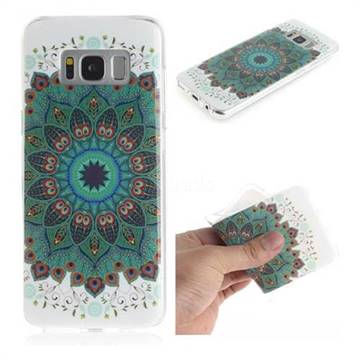 Peacock Mandala IMD Soft TPU Cell Phone Back Cover for Samsung Galaxy S8 Plus S8+