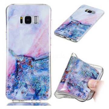 Purple Amber Soft TPU Marble Pattern Phone Case for Samsung Galaxy S8 Plus S8+