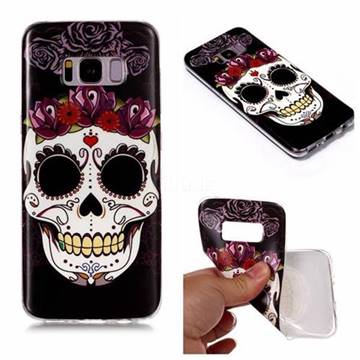 Flowers Skull Matte Soft TPU Back Cover for Samsung Galaxy S8 Plus S8+