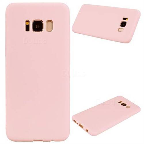 Candy Soft Silicone Protective Phone Case for Samsung Galaxy S8 Plus S8+ - Light Pink