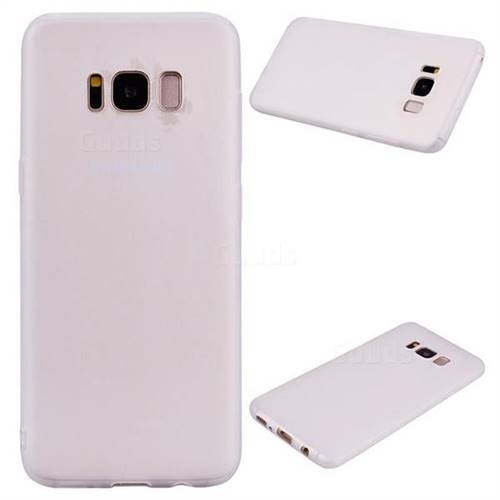 Candy Soft Silicone Protective Phone Case for Samsung Galaxy S8 Plus S8+ - White