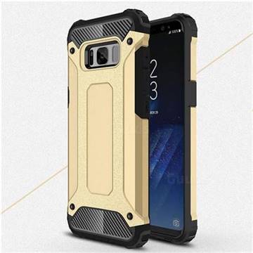 King Kong Armor Premium Shockproof Dual Layer Rugged Hard Cover for Samsung Galaxy S8 Plus S8+ - Champagne Gold
