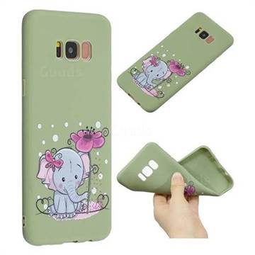 Butterfly Elephant Anti-fall Frosted Relief Soft TPU Back Cover for Samsung Galaxy S8 Plus S8+