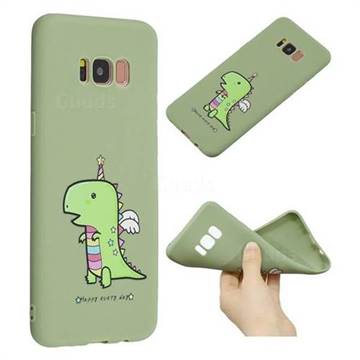 Cute Crocodile Anti-fall Frosted Relief Soft TPU Back Cover for Samsung Galaxy S8 Plus S8+