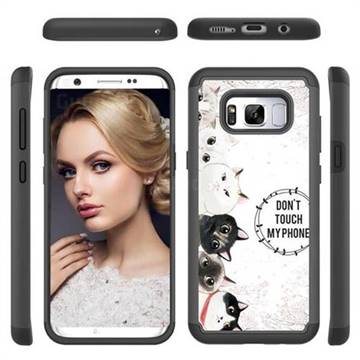 Cute Kittens Shock Absorbing Hybrid Defender Rugged Phone Case Cover for Samsung Galaxy S8 Plus S8+
