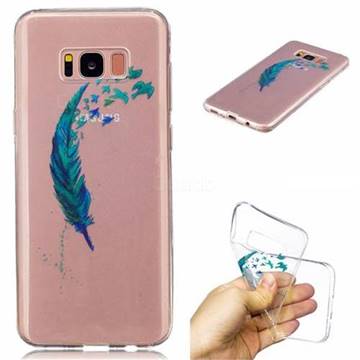 Feather Bird Super Clear Soft TPU Back Cover for Samsung Galaxy S8 Plus S8+