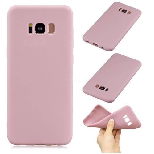 Candy Soft Silicone Phone Case for Samsung Galaxy S8 Plus S8+ - Lotus Pink