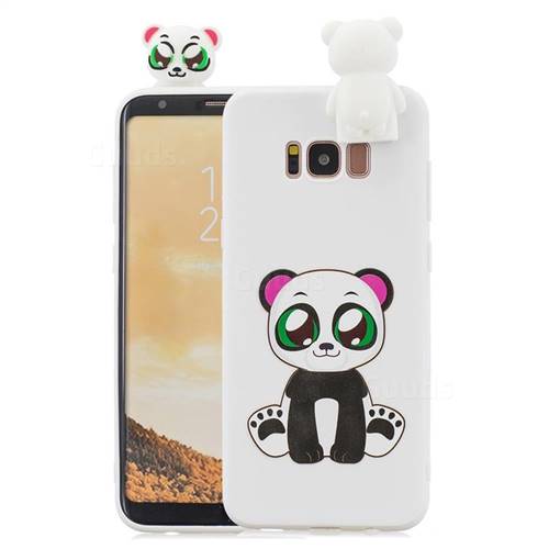 Panda Soft 3D Climbing Doll Stand Soft Case for Samsung Galaxy S8 Plus S8+
