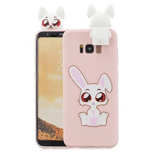 Cute Rabbit Soft 3D Climbing Doll Stand Soft Case for Samsung Galaxy S8 Plus S8+