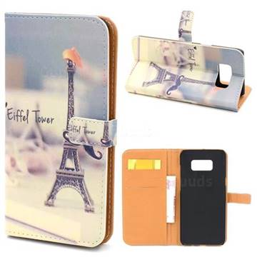 Eiffel Tower Leather Wallet Case for Samsung Galaxy S8+ S8 Plus