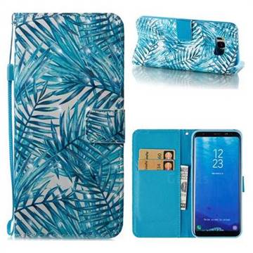Banana Leaves 3D Painted Leather Wallet Case for Samsung Galaxy S8 Plus S8+