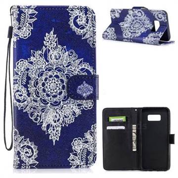 Folk Custom PU Leather Wallet Case for Samsung Galaxy S8 Plus S8+