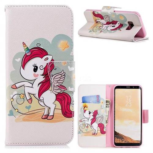 Cloud Star Unicorn Leather Wallet Case for Samsung Galaxy S8 Plus S8+