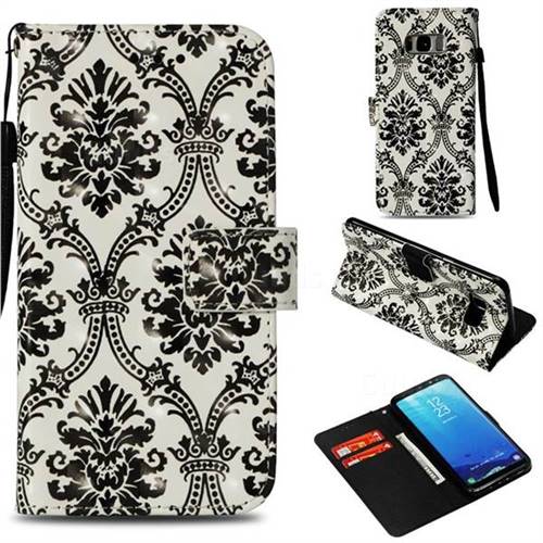 Crown Lace 3D Painted Leather Wallet Case for Samsung Galaxy S8 Plus S8+