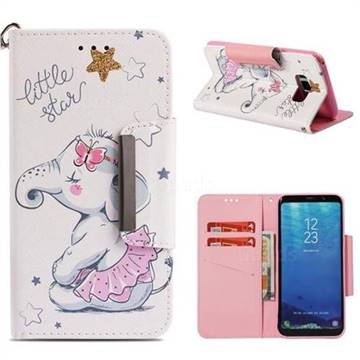 Skirt Jumbo Big Metal Buckle PU Leather Wallet Phone Case for Samsung Galaxy S8 Plus S8+