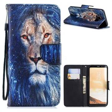 Lion PU Leather Wallet Phone Case for Samsung Galaxy S8 Plus S8+