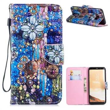 Agate PU Leather Wallet Phone Case for Samsung Galaxy S8 Plus S8+