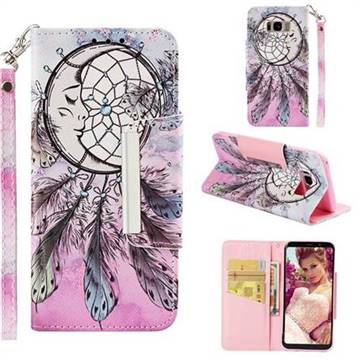 Angel Monternet Big Metal Buckle PU Leather Wallet Phone Case for Samsung Galaxy S8 Plus S8+