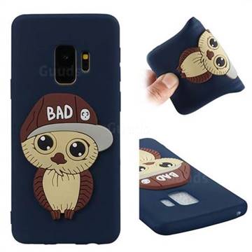Bad Boy Owl Soft 3D Silicone Case for Samsung Galaxy S9 - Navy
