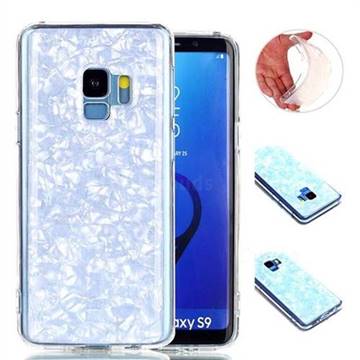 Lilac Conch Pattern Squeeze Jelly Soft TPU Back Cover for Samsung Galaxy S9