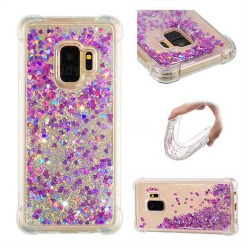Dynamic Liquid Glitter Sand Quicksand Star TPU Case for Samsung Galaxy S9 - Rose