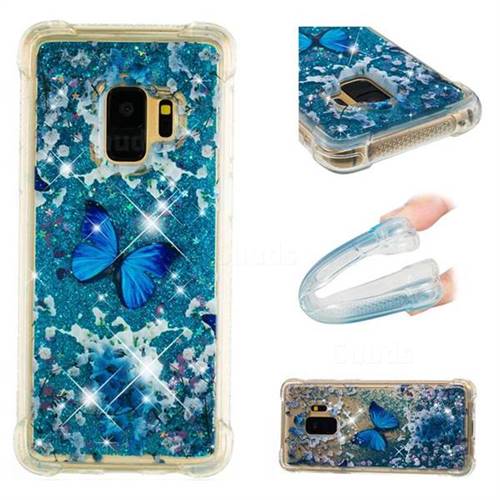 Flower Butterfly Dynamic Liquid Glitter Sand Quicksand Star TPU Case for Samsung Galaxy S9