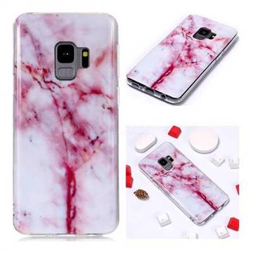 Red Grain Soft TPU Marble Pattern Phone Case for Samsung Galaxy S9
