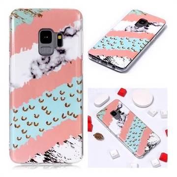 Diagonal Grass Soft TPU Marble Pattern Phone Case for Samsung Galaxy S9