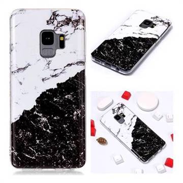 Black and White Soft TPU Marble Pattern Phone Case for Samsung Galaxy S9