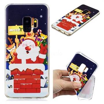 Merry Christmas Xmas Super Clear Soft TPU Back Cover for Samsung Galaxy S9