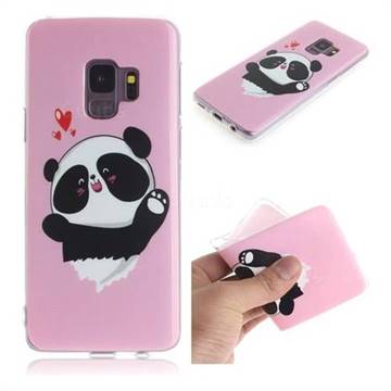 Heart Cat IMD Soft TPU Cell Phone Back Cover for Samsung Galaxy S9