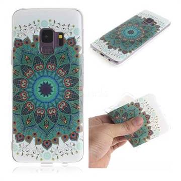 Peacock Mandala IMD Soft TPU Cell Phone Back Cover for Samsung Galaxy S9
