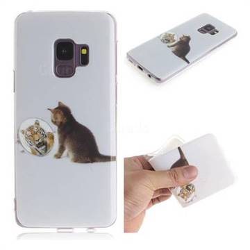 Cat and Tiger IMD Soft TPU Cell Phone Back Cover for Samsung Galaxy S9