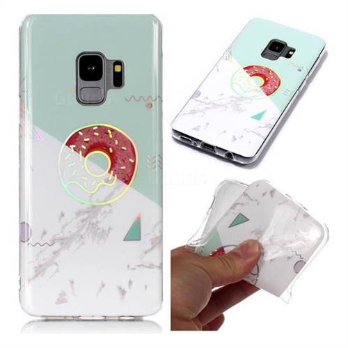 Donuts Marble Pattern Bright Color Laser Soft TPU Case for Samsung Galaxy S9