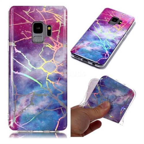 Dream Sky Marble Pattern Bright Color Laser Soft TPU Case for Samsung Galaxy S9