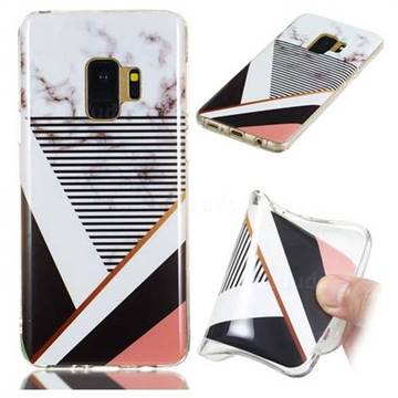 Pinstripe Soft TPU Marble Pattern Phone Case for Samsung Galaxy S9
