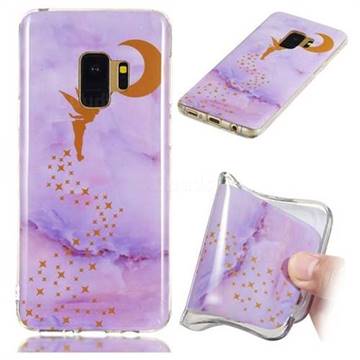 Elf Purple Soft TPU Marble Pattern Phone Case for Samsung Galaxy S9